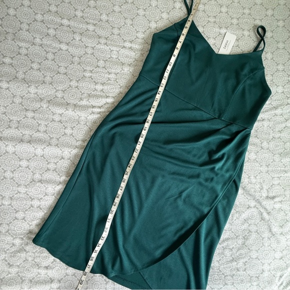 Zalalus Teal Draped Slip Dress Size XL NWT - Picture 14 of 14